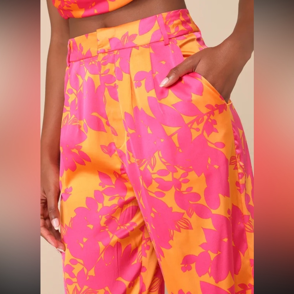 Instinctive Glam Pink and Orange Pants - Picture 4 of 4